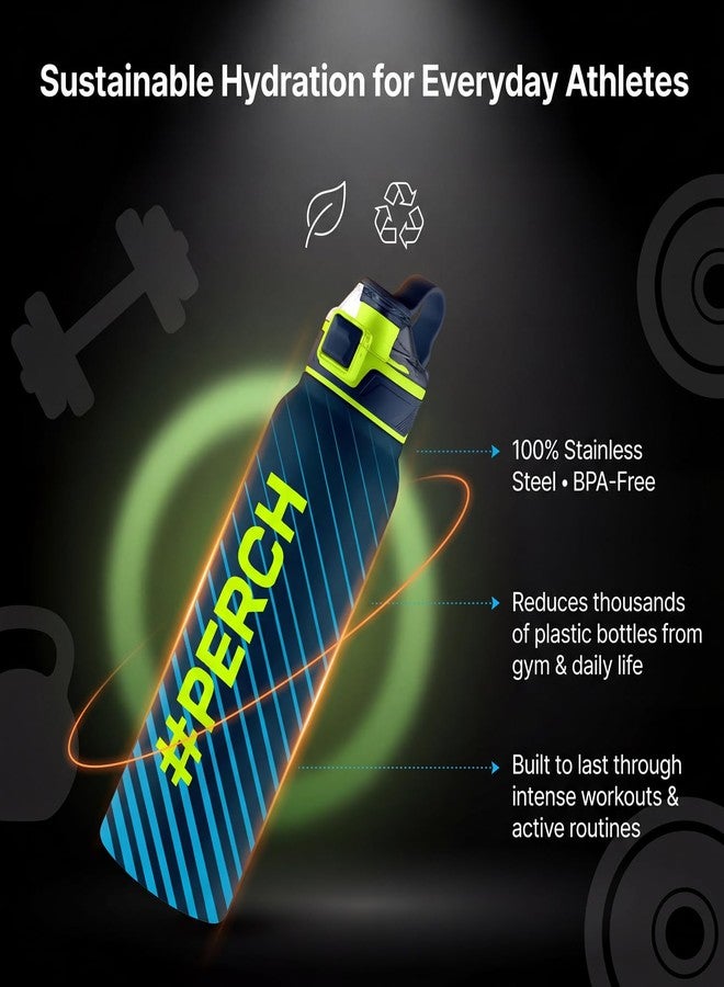 Perch Apex Hot and Cold Stainless Steel Water Bottle 740ml | Triple-Layer Vacuum Insulated 3D Printed Bottle | ISI Certified, Leakproof & BPA-Free | Gift for Men & Women | Infinite - Image 4